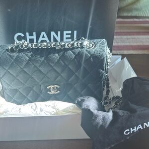 Chanel Black Caviar Medium Classic Flap – New, Never Used – $7,500